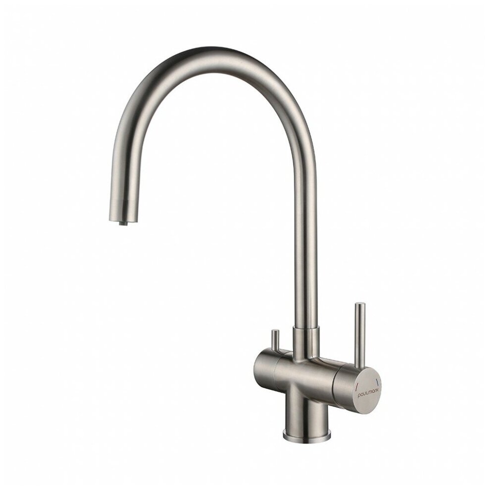 Смеситель Paulmark HELLER He213218-SS, нержавеющая сталь