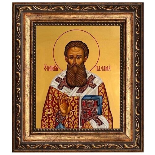 Григорий Палама, Солунский Святитель. Икона на холсте. григорий палама солунский святитель икона на холсте