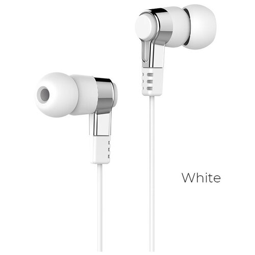 Проводные наушники HOCO M52 Amazing rhyme Jack 35mm 12 м белый контроллер с микрофоном 109900₽