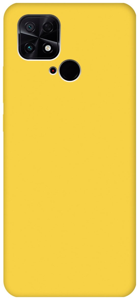 Матовый чехол на Xiaomi Poco C40 / Сяоми Поко С40 Soft Touch желтый