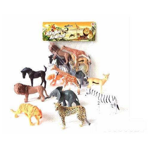 Игровой набор фигурок / Фигурки диких животных 8 штук Домашний зоопарк