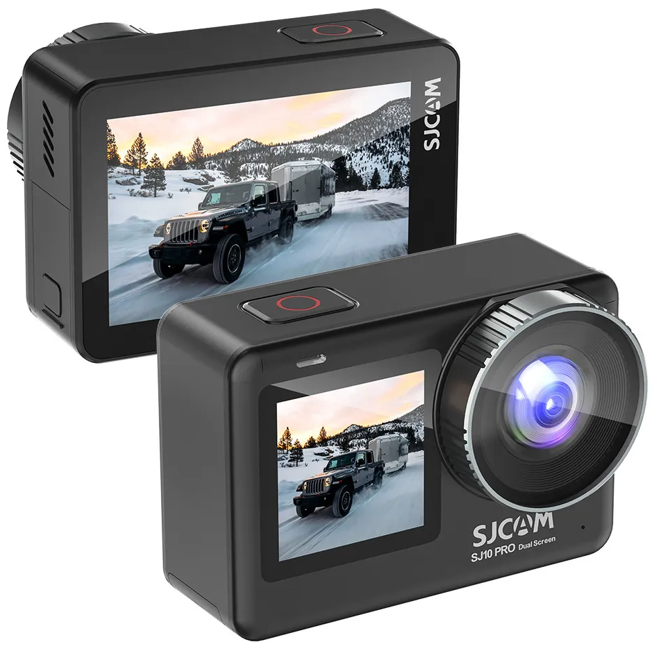 Экшн-камера SJCAM SJ10 PRO DUAL-SCREEN 12МП 3840x2160 1300 мА·ч