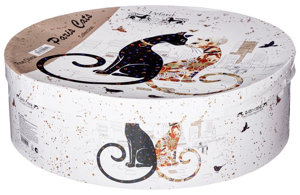 Чайный набор Lefard Парижские коты на 6 персон 12 предметов 300 мл (104-924)