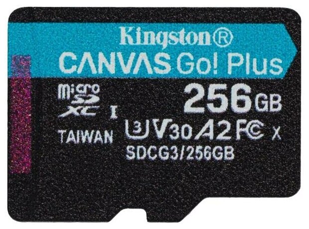 Карта памяти microSDXC 256Gb Kingston Canvas Go Plus