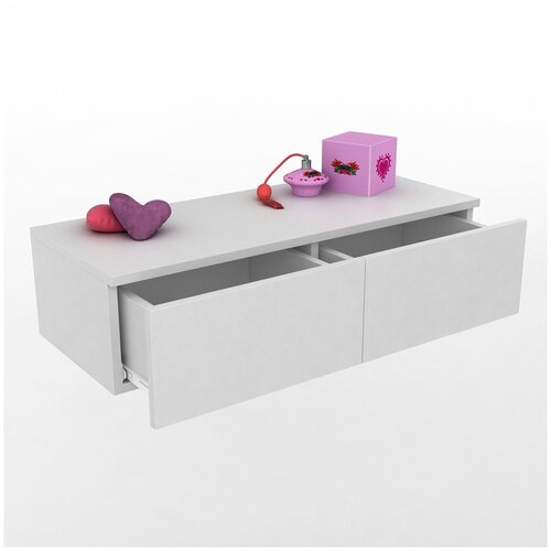 Туалетный столик Secret гримерный (для макияжа), подвесная консоль, Дуб Сонома