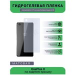 Гидрогелевая защитная пленка для телефона OnePlus X, матовая, противоударная, гибкое стекло, на заднюю крышку - изображение