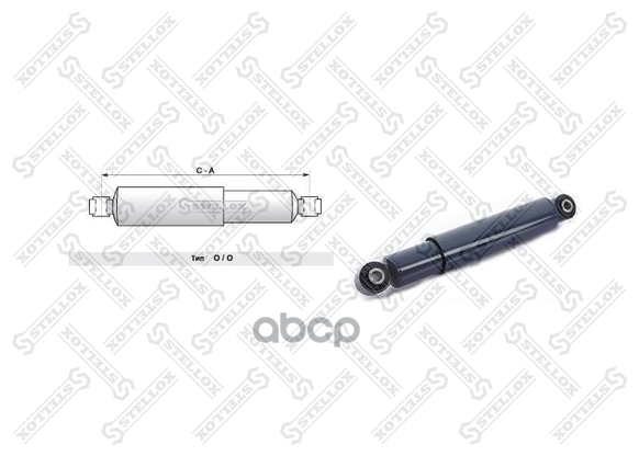 STELLOX 8704940SX 87-04940-SX_амортизатор подвески 278-413 O/O 20x78 20x68 \SAF