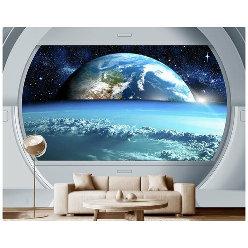 Фотообои на стену космос Модный Дом Космическая одиссея 350x260 см (ШxВ)