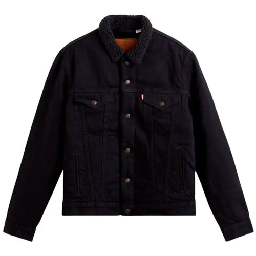 Джинсовая куртка Levi's, демисезон/лето, размер XL, черный