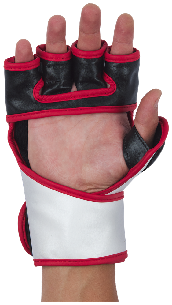 Перчатки для MMA FALCON GEL, ПУ, черный, S - фотография № 5