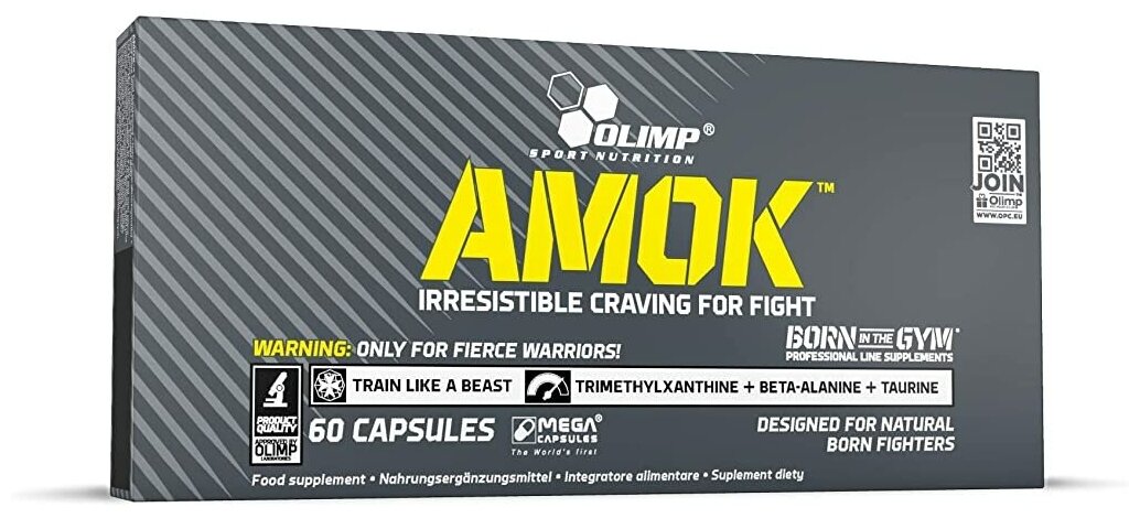 Olimp Sport Nutrition Amok Power Caps - 60 .