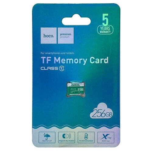 Карта памяти micro SD HOCO TF Memory card high speed, class10, 256GB 100pcs wholesale true capacity custom logo high speed 4g 8g 16g 32g 64g 128g 256g micro tf sd memory card