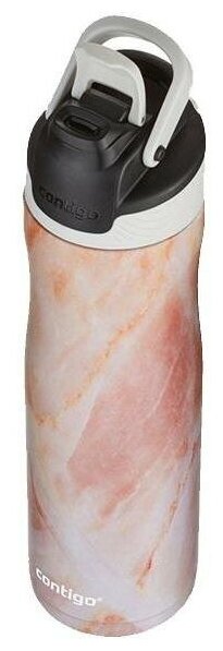 Термос-бутылка Contigo Couture Chill 0.72л. белый/розовый (2127884) - фотография № 4