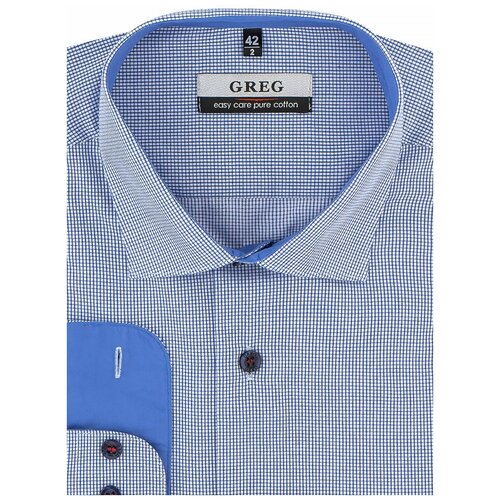 фото Рубашка greg, размер 186-194/39, синий