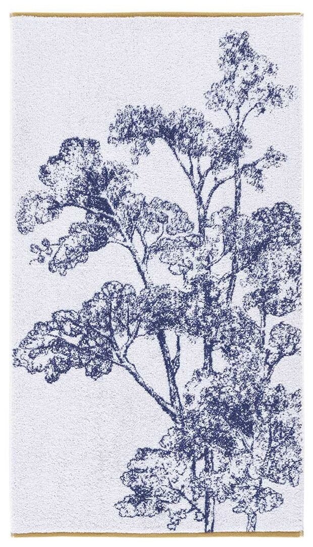 Полотенце Yves Delorme Boreale Blue/White 90x150 см - фотография № 2