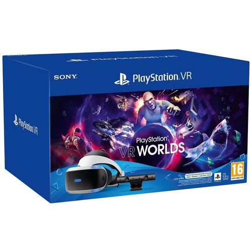 Sony PlayStation VR шлем виртуальной реальности (CUH-ZVR2) + PS Camera + Игра PlayStation VR Worlds