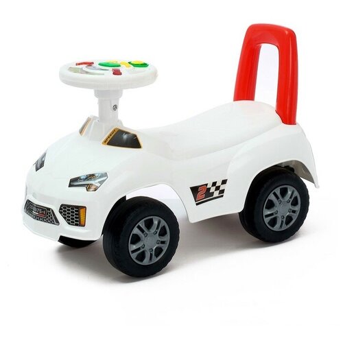 Толокар «Ламбо», световые и звуковые эффекты, цвет белый