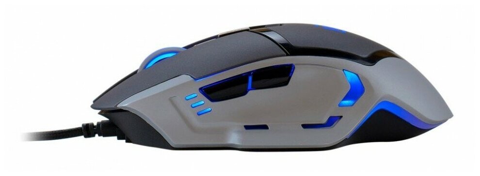 Мышь Oklick 915G черныйсеребристый оптическая 3200dpi USB игровая 6but