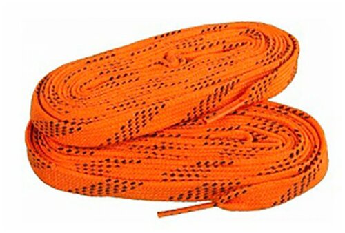 Шнурки для коньков с пропиткой Mad Guy Pro-Line нео-оранжевые (274см)