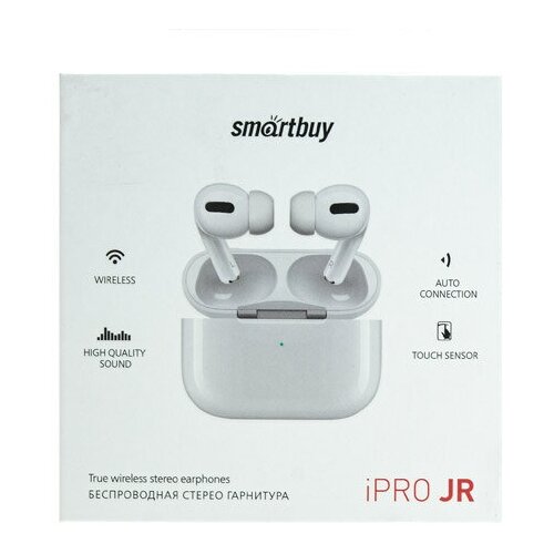 Внутриканальная TWS Bluetooth-гарнитура Smartbuy iPro JR, SBH-315 белая внутриканальная гарнитура smartbuy true sound серая sbh 109 60