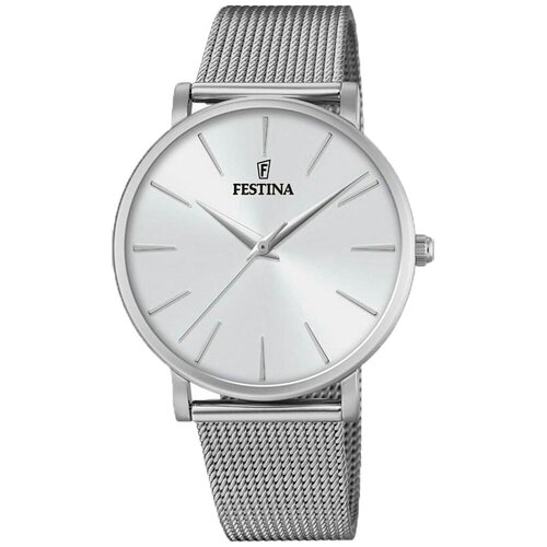 браслет из стали резного плетения sb1711 Наручные часы FESTINA Boyfriend, серебряный