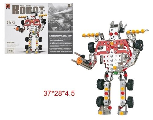 Конструктор Металлический - Робот - 317 деталей
