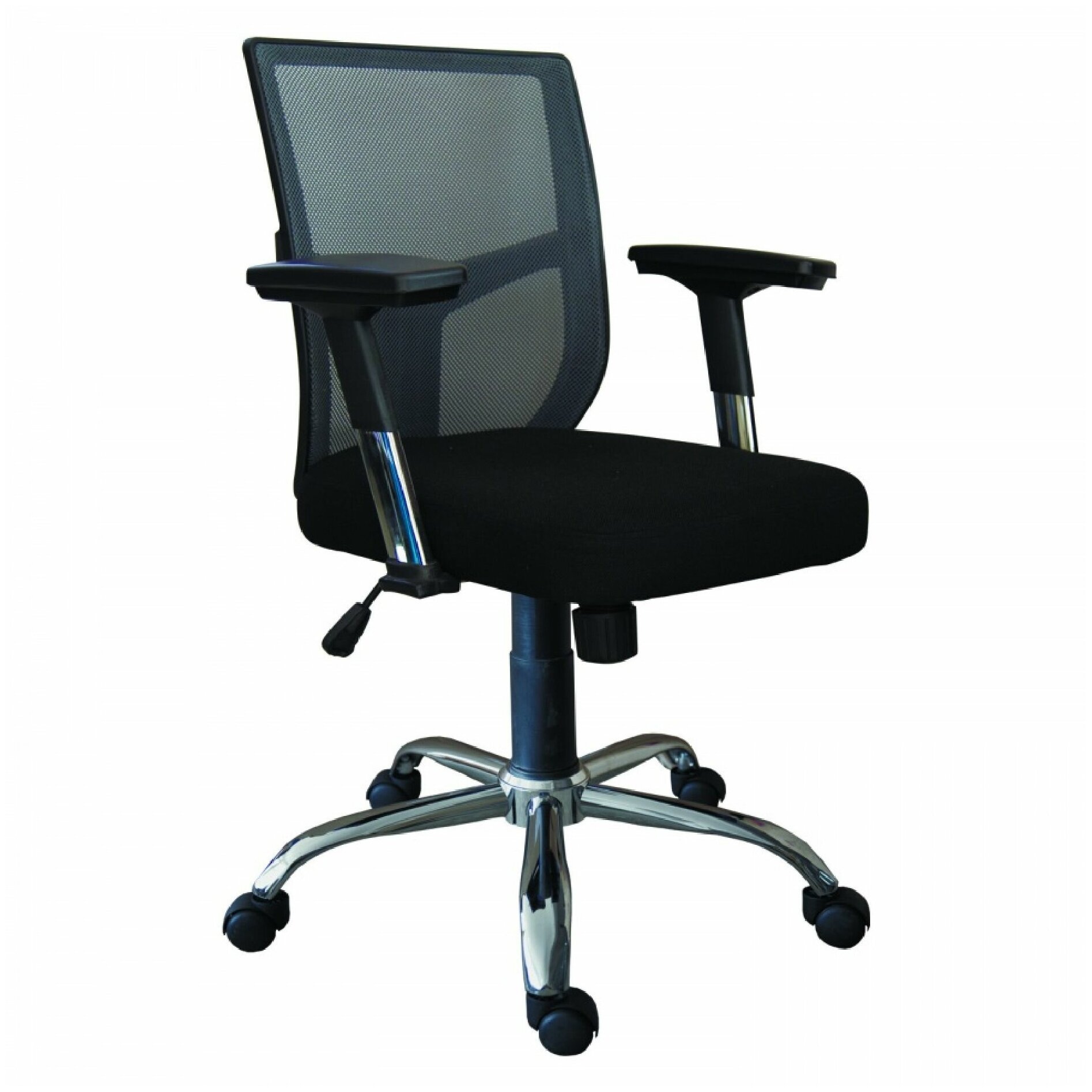 Кресло офисное ZETA М-16 черный, сетка, крестовина хром