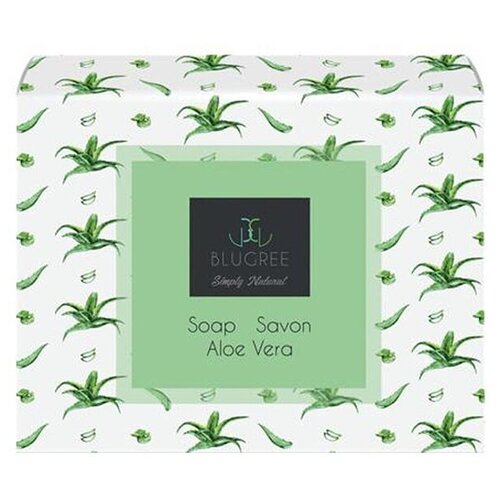 Blugree Женский Aloe Vera Soap Savon Алоэ Вера Мыло для волос, тела и рук 100г