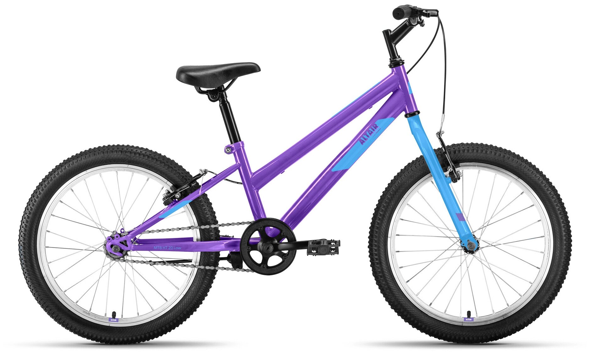 Велосипед Altair MTB HT low, 20", фиолетовый/голубой