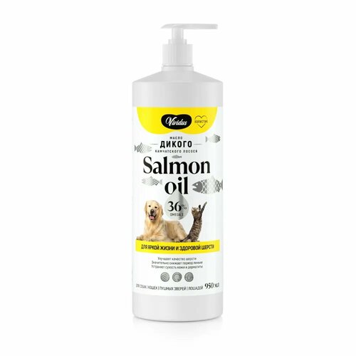 добавка в корм magic happy масло дикого лосося salmon oil 350 г 250 мл х 1 Кормовая добавка Vividus Масло дикого лосося 950 г 950 мл