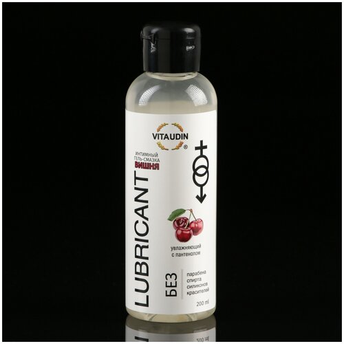 Гель-смазка  VITA UDIN с ароматом вишни, 200 мл, цветочный
