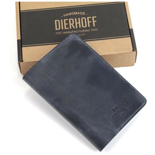Обложка для паспорта Dierhoff, синий мужская кожаная обложка для паспорта dierhoff д 0072 005