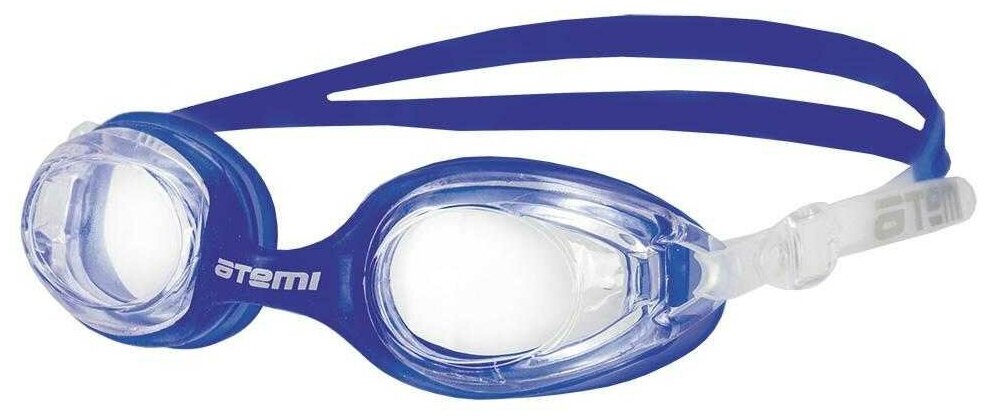 Очки для плавания Atemi, дет. силикон (син), N7401