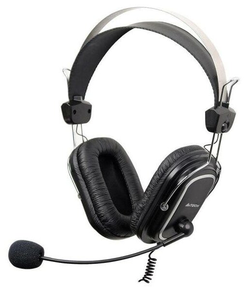 Наушники A4Tech HU-50 черный USB - фото №1