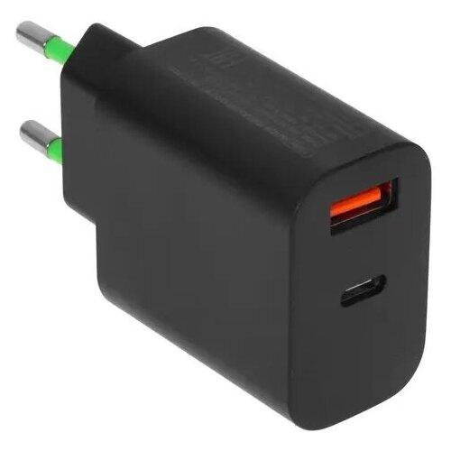 Блок питания Power Delivery, Quick Charge 3.0, USB-A, Type-C, 20Вт | ORIENT PU-C20W