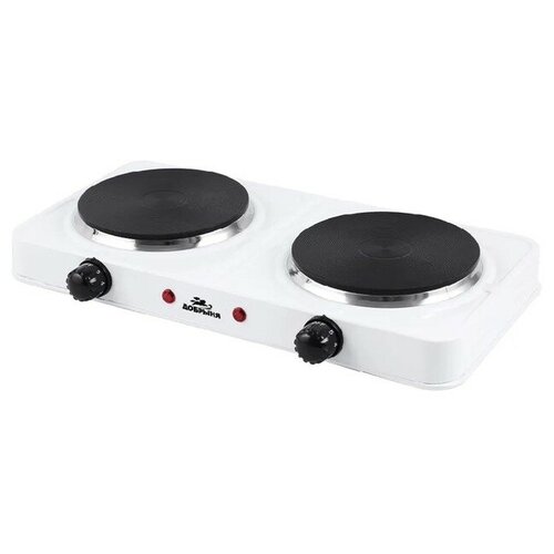Плитка электрическая Добрыня DO-2208W 2000 Вт 2 конфорки белая 383000₽