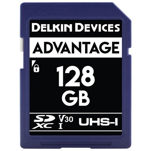 Карта памяти Delkin Devices Advantage SDXC 128GB UHS-I V30 комплект delkin devices advantage sd reader and card bundle 256gb
