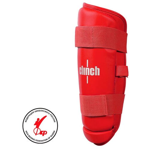 защита голени clinch shin guard kick красная l Защита голени Clinch Shin Guard Kick ФКР (XL, Красный)