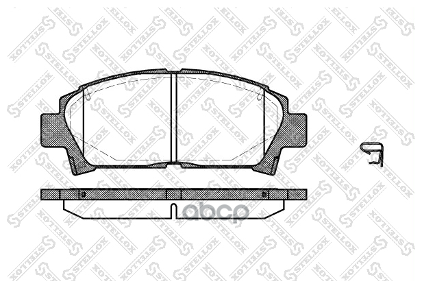 438 002-Sx_=427 02=Fdb928! Колодки Дисковые Пtoyota Carina 1.6-2.0d 93-97/Avensis 1.6i-2.0td 97-00 Stellox арт. 438002SX