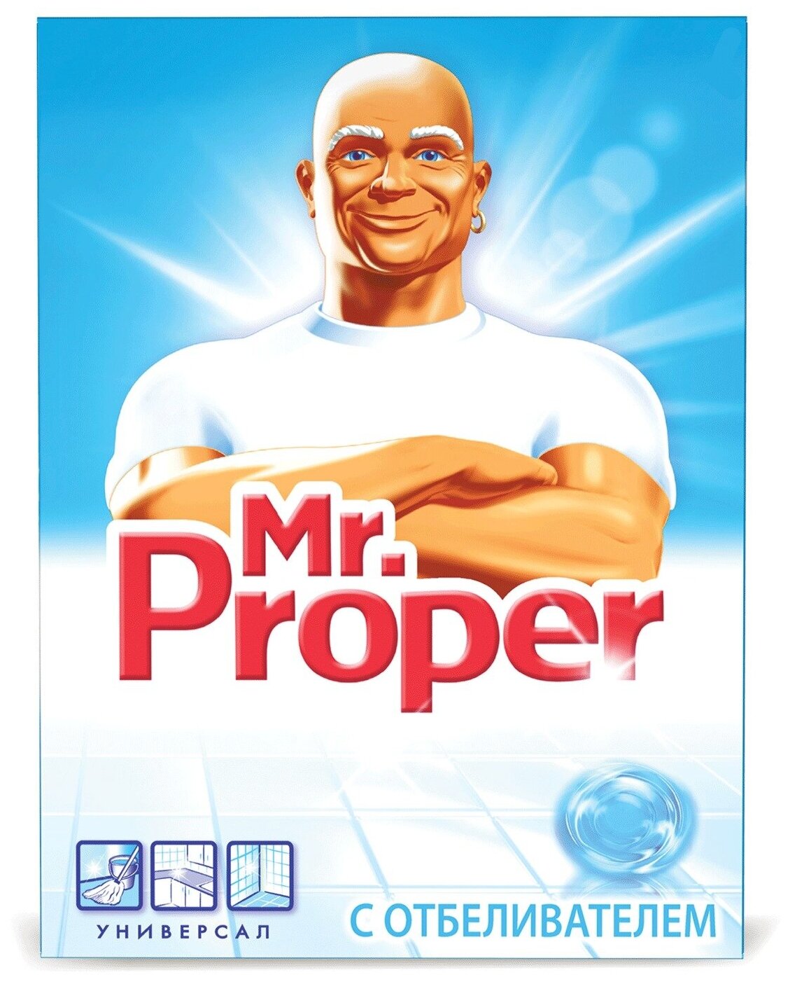 Чистящее средство Mr. Proper 400 г, с отбеливающим эффектом, универсал, порошок ()