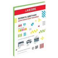 Бумага цветная А4 80г/м2 неон 50л зеленый DEVENTE 2072939 461003