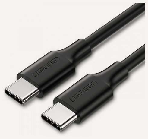 Изображение товара Кабель Ugreen USB-C - USB-C, 1 м, 60 Вт, черный(50997)