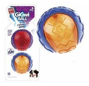 75336 Игрушка для собак Два мяча с пищалкой 8см, серия GiGwi BALL - фотография № 9