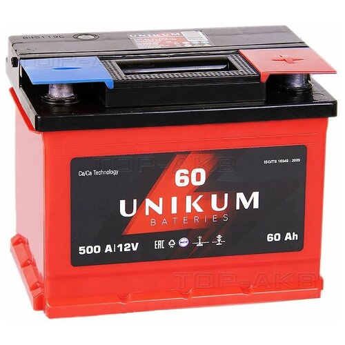 Аккумуляторная батарея 60 UNIKUM обратная полярность
