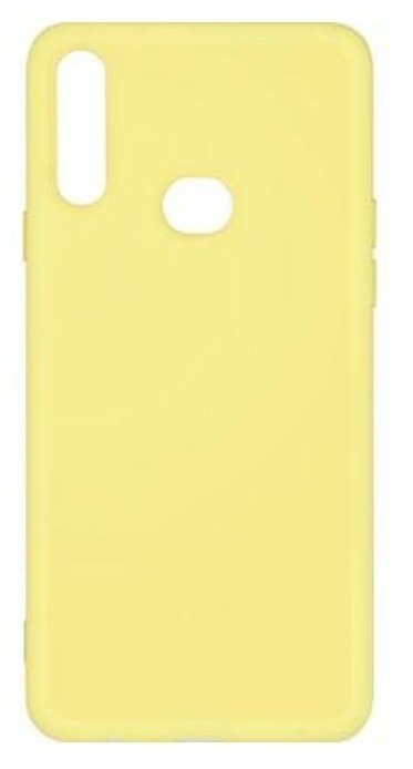 Чехол-накладка для Samsung Galaxy A10s DF sOriginal-04 Yellow клип-кейс, силикон, микрофибра - фото №1