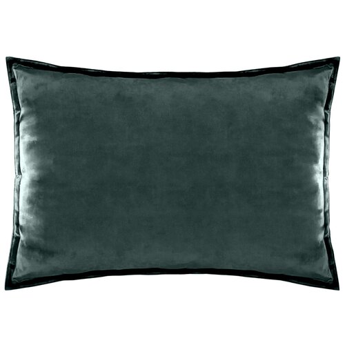Наволочка - чехол для декоративной подушки на молнии Бархат бирюза, 45 х 65 см, голубой