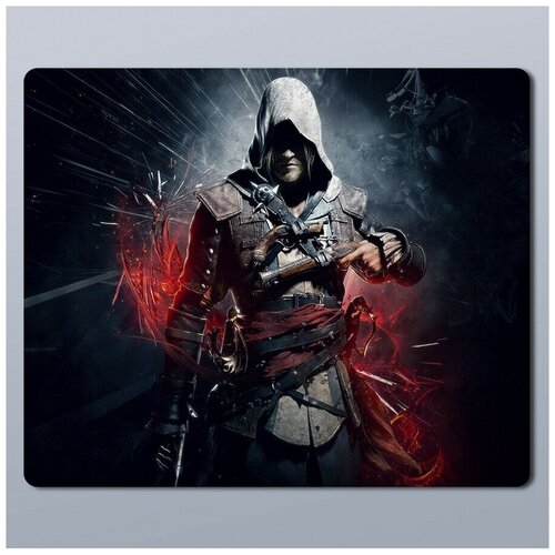 Коврик для мыши с принтом Assassins Creed 4 Black Flag - 121 коврик для мыши с принтом assassins creed 4 black flag 123