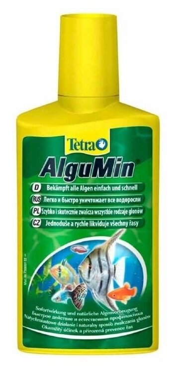 Средство против водорослей в аквариуме Tetra AlguMin Plus 250 мл - фотография № 14