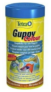 Корм для аквариумных рыб Tetra Guppy Colour Mini Flakes 100 мл (хлопья мини) - фотография № 13