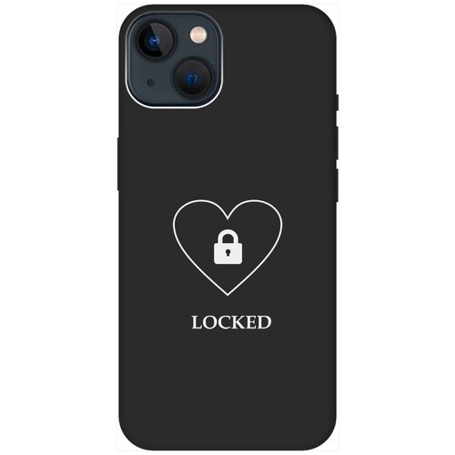 Силиконовый чехол на Apple iPhone 14 / Эпл Айфон 14 с рисунком Locked W Soft Touch черный силиконовый чехол на apple iphone 14 эпл айфон 14 с рисунком hockey w soft touch черный